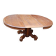 Napoleon III table in walnut from the late 19th century, 14 place settings with 3 extensions.