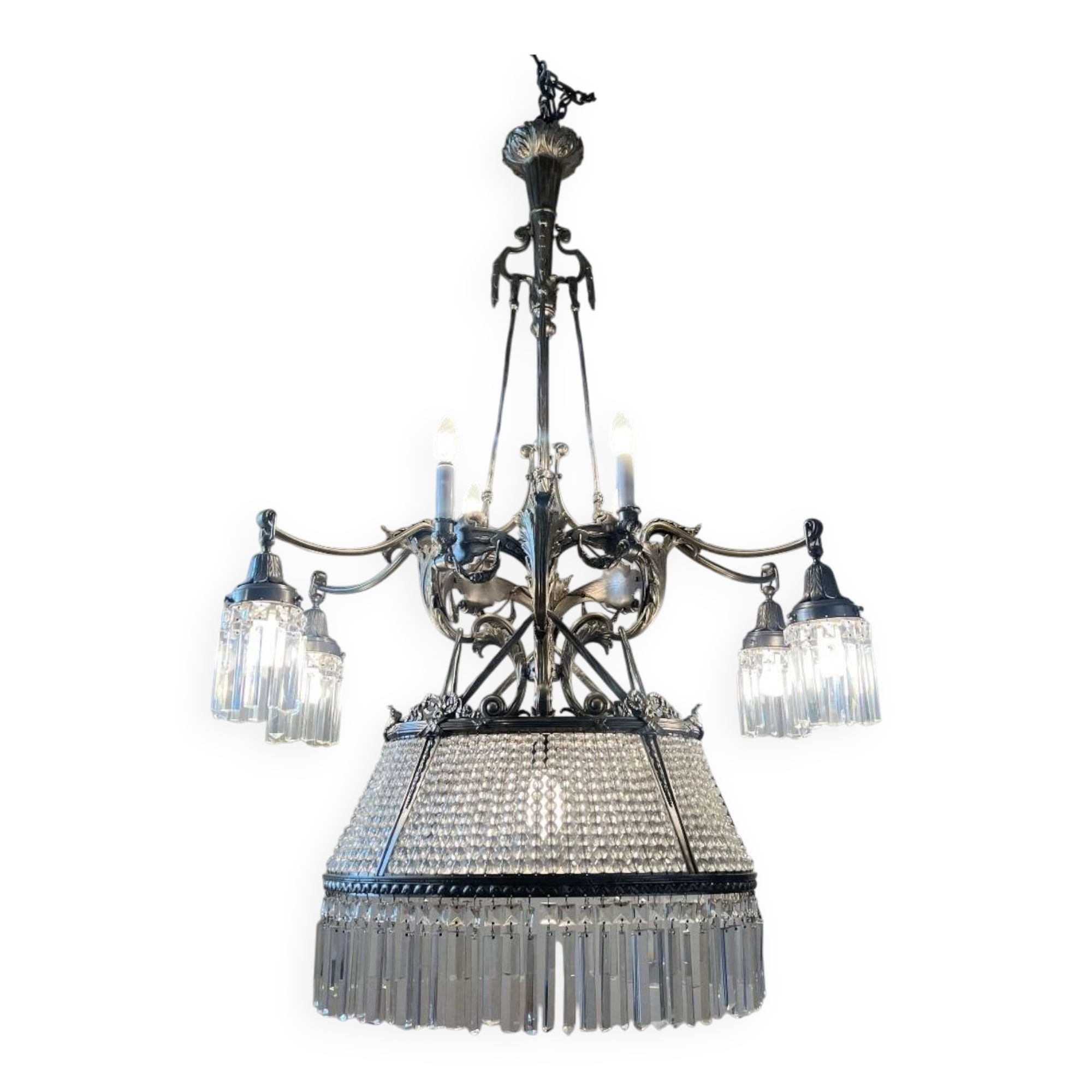 Large chandelier counter, billiards, casino