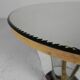 Art Deco coffee table, side table, with mirror glass and walnut veneer, 1930s