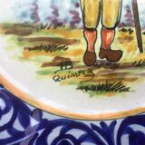 HB Henriot Quimper plate with Breton