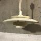 White metal hanging lamp 1970
