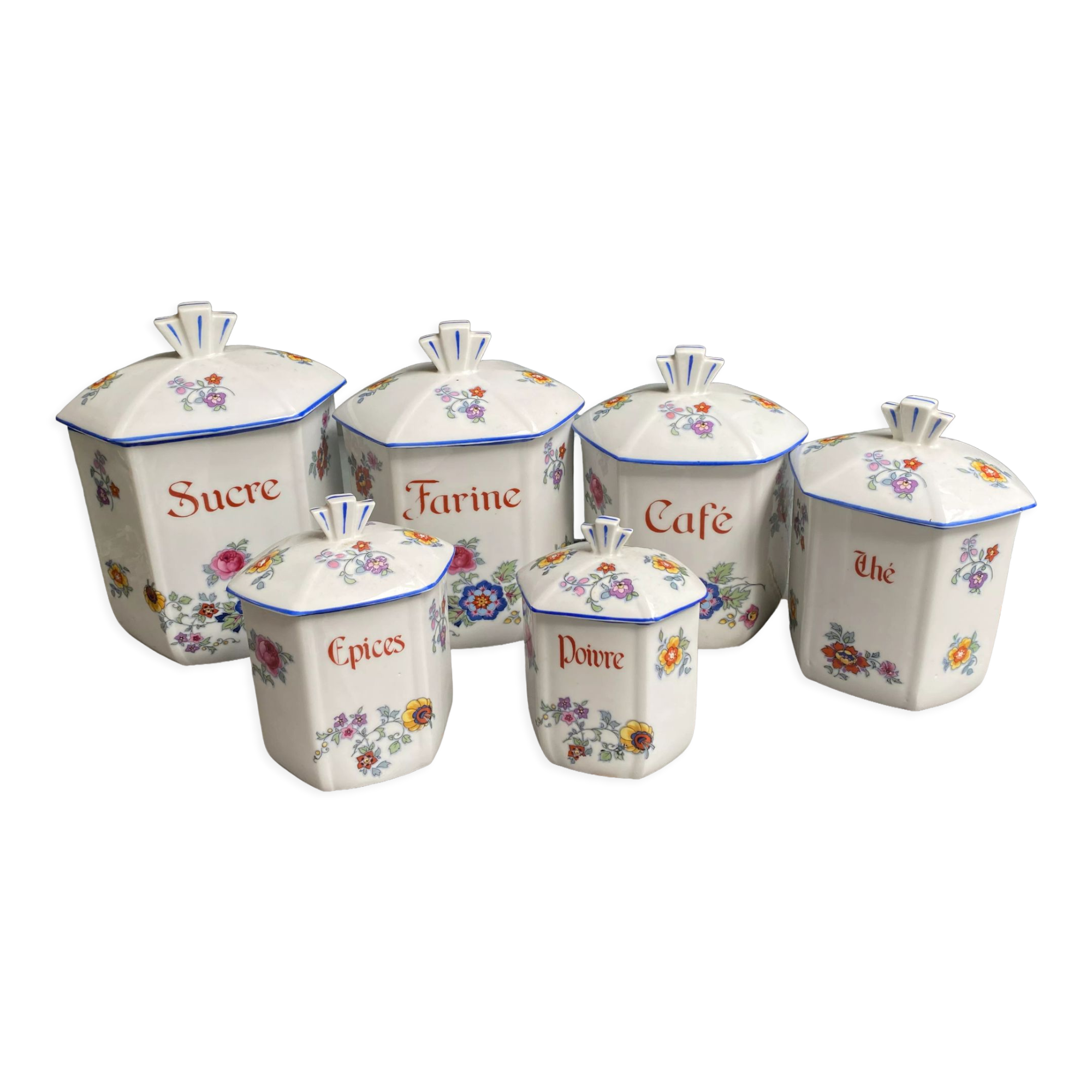 Spice jars and condiments