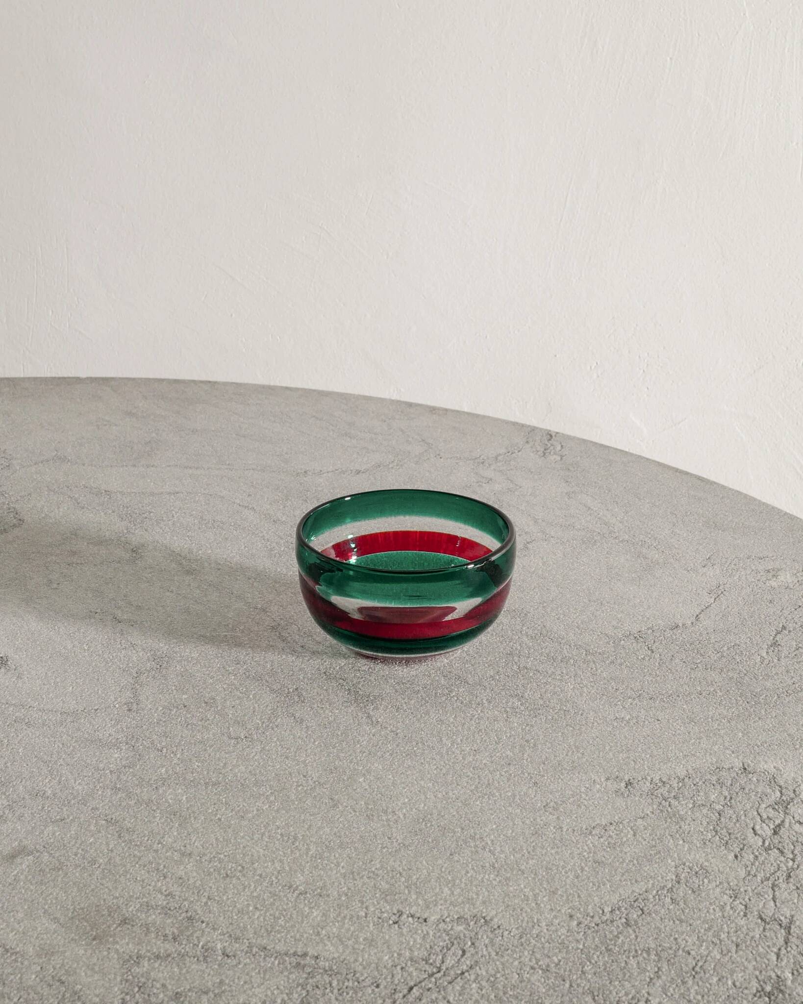 Vintage Italian Mid Century Glass Bowl Fulvio by Bianconi for Venini, 1950s