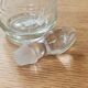 Vintage crystal carafe engraved with ears of wheat.