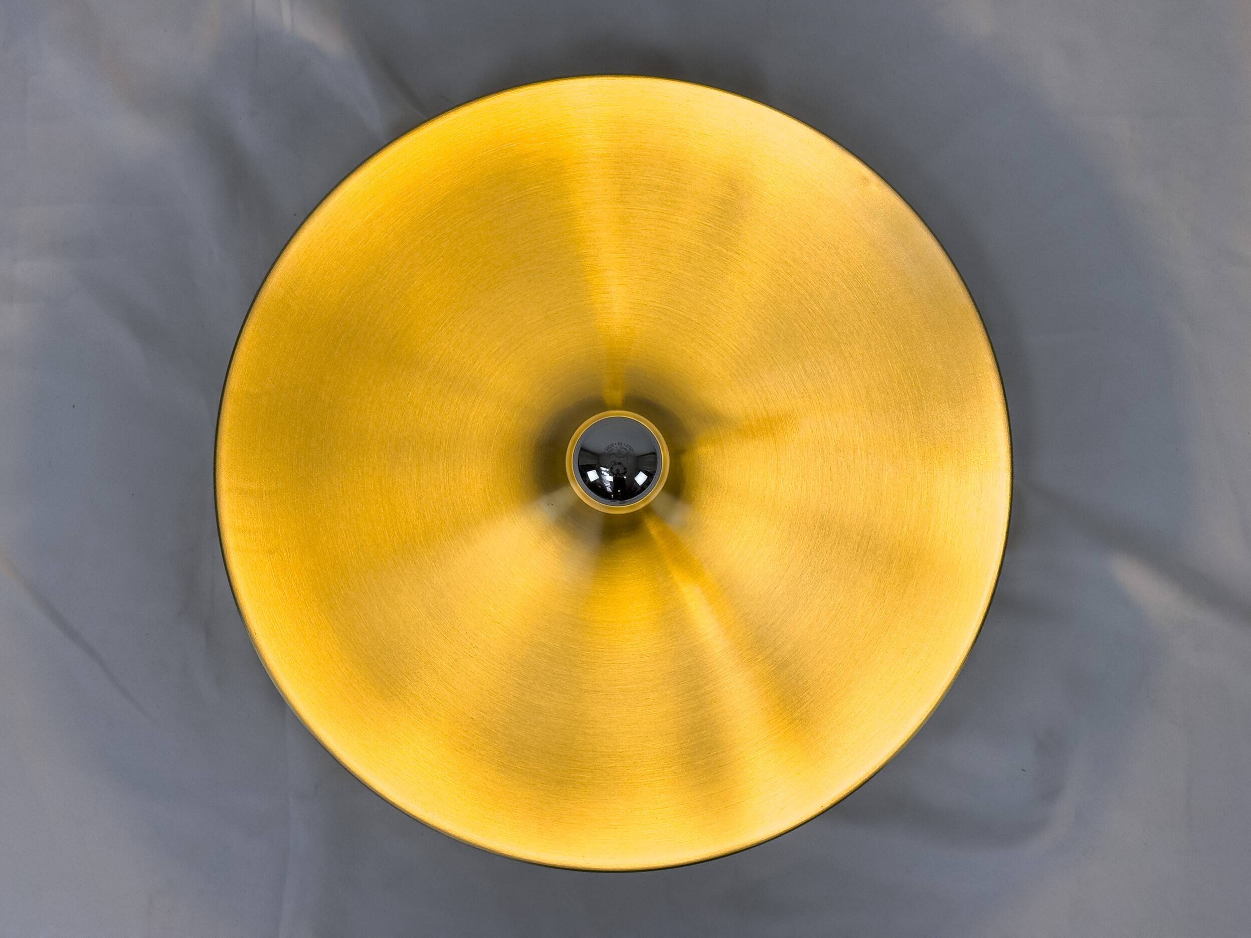 Space Age Brass Wall Sconce from Honsel, 1960s