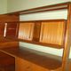 Mid-century living room furniture in ash wood with suspended parts