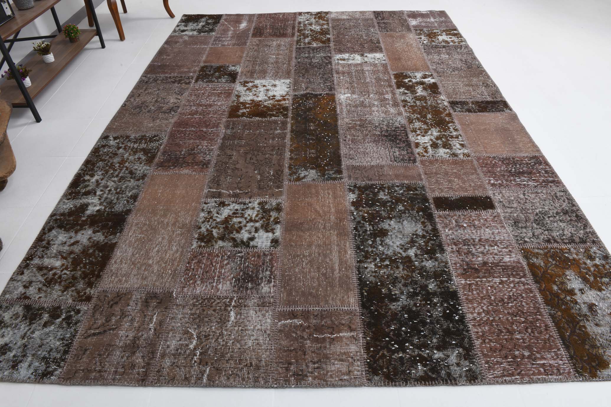 Oversize vintage patchwork rug 353x252cm