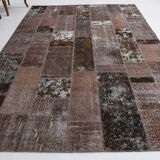 Oversize vintage patchwork rug 353x252cm