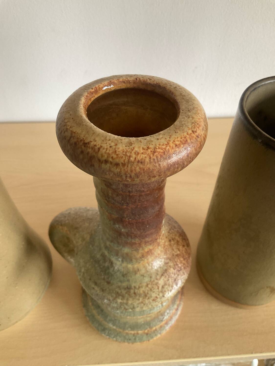 Set of 3 vintage ceramic vases