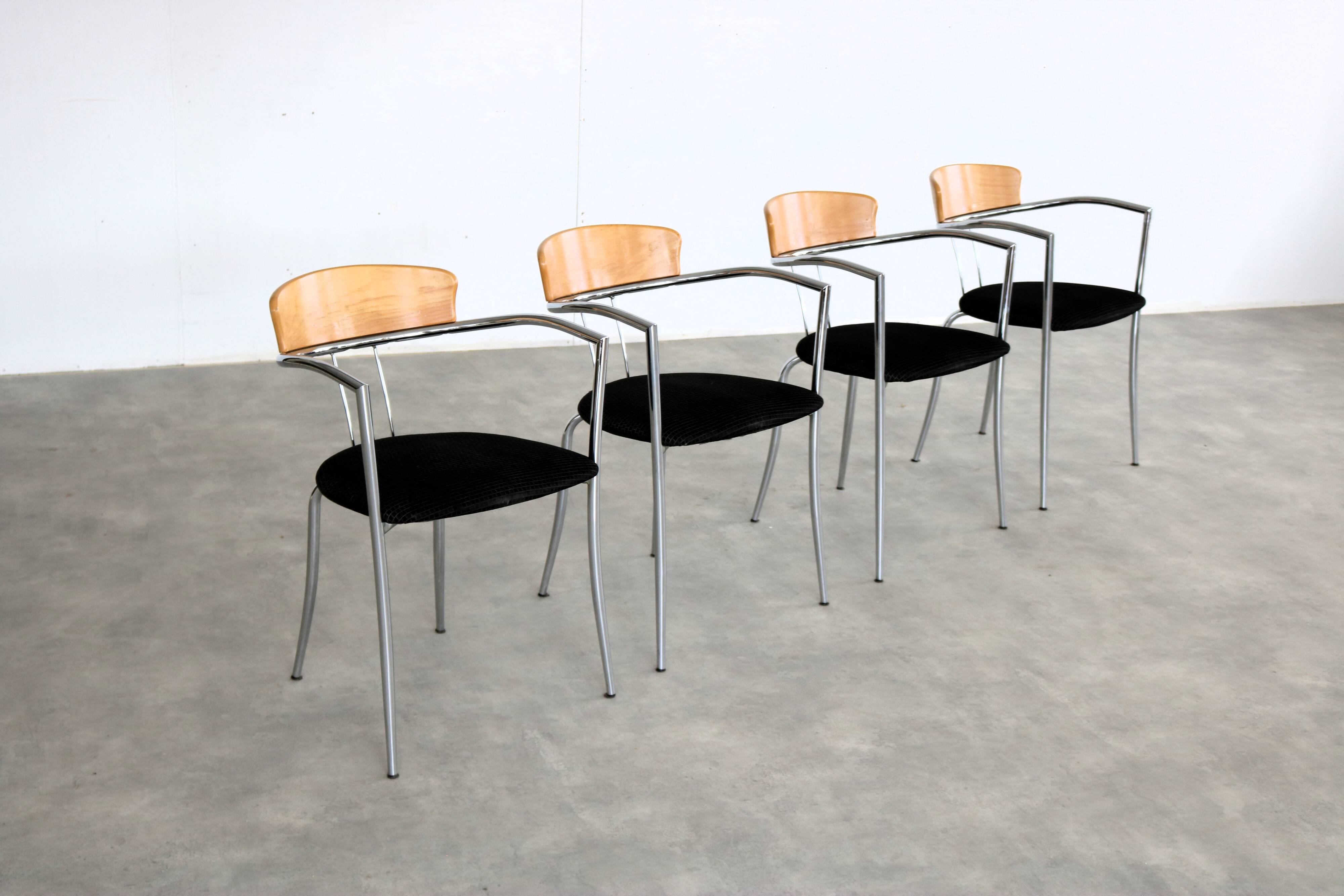 Vintage chairs | dining chairs | Effezeta | 80s