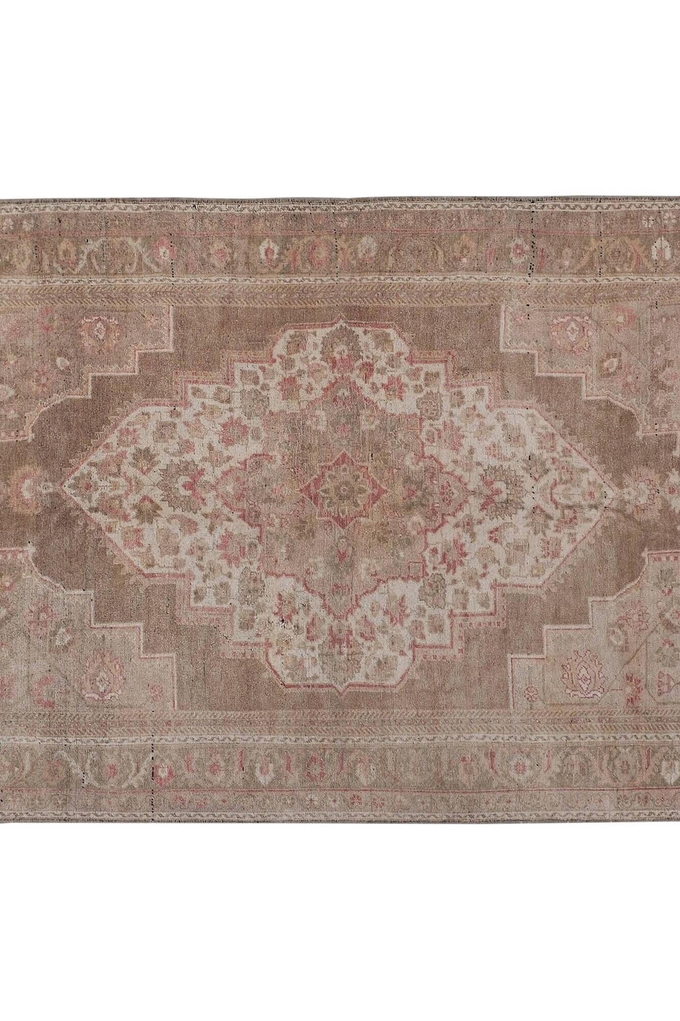 Vintage Turkish handmade rug 203x358 cm