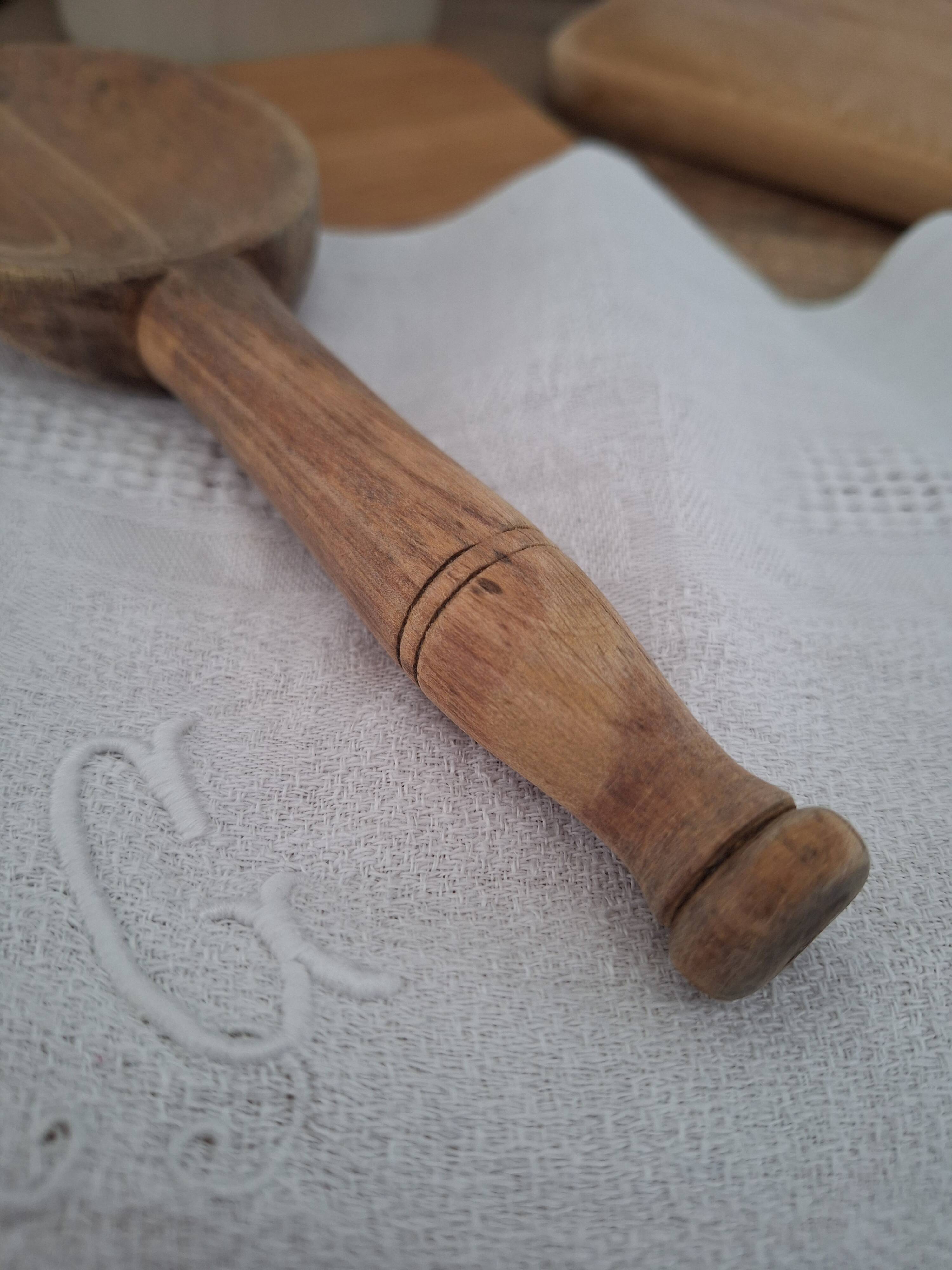 Vintage wooden butter spoon