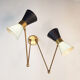 Double articulated wall sconce diabolo