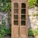 Armoire parisienne vitrée en bois brut, 1940