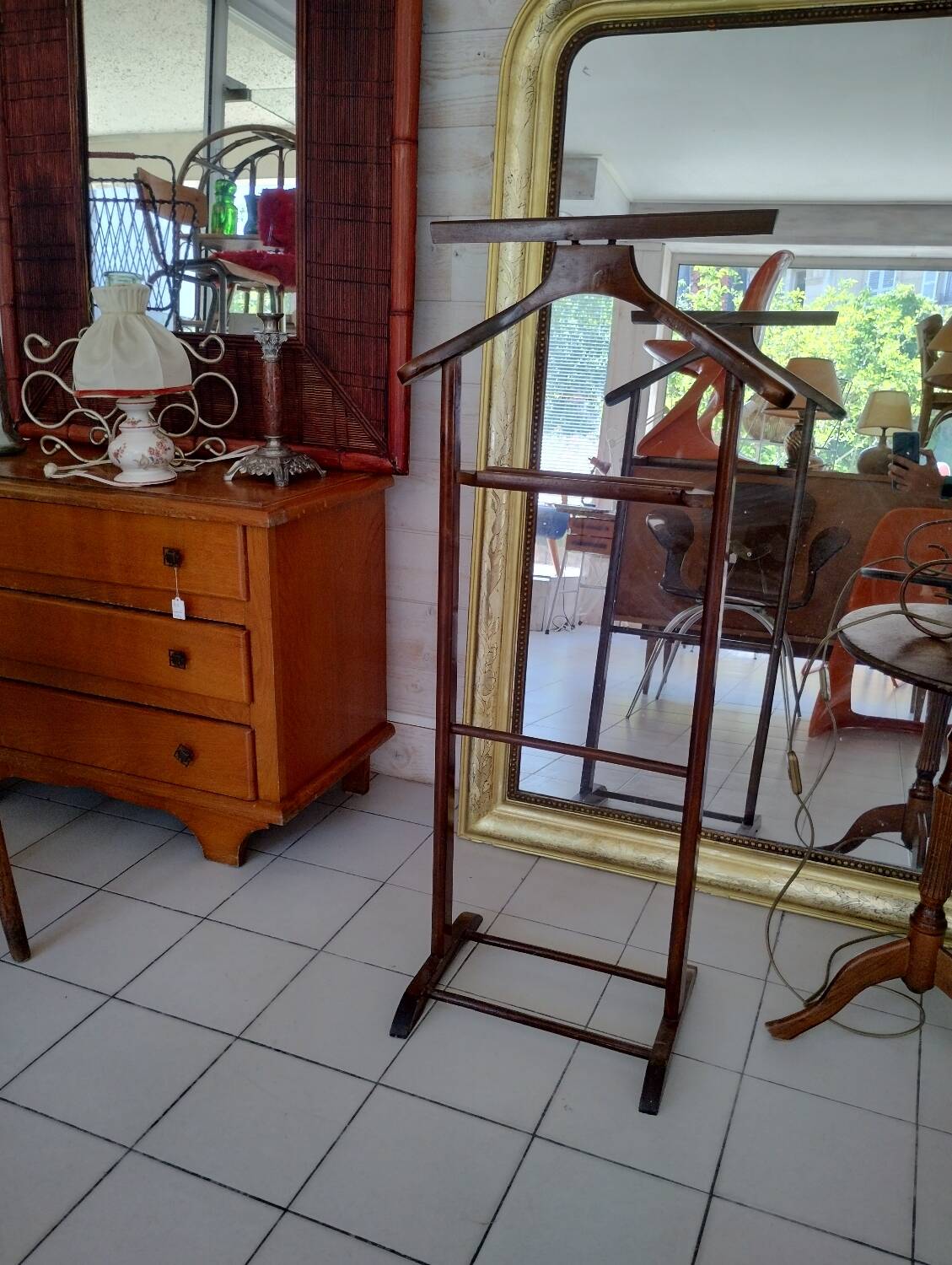 Solid wood valet, 1950