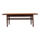 Danish teak coffee table with shelf, 1960s