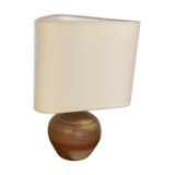 Lampe en grès vintage