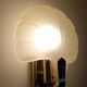 Frosted glass shell wall light, art deco style