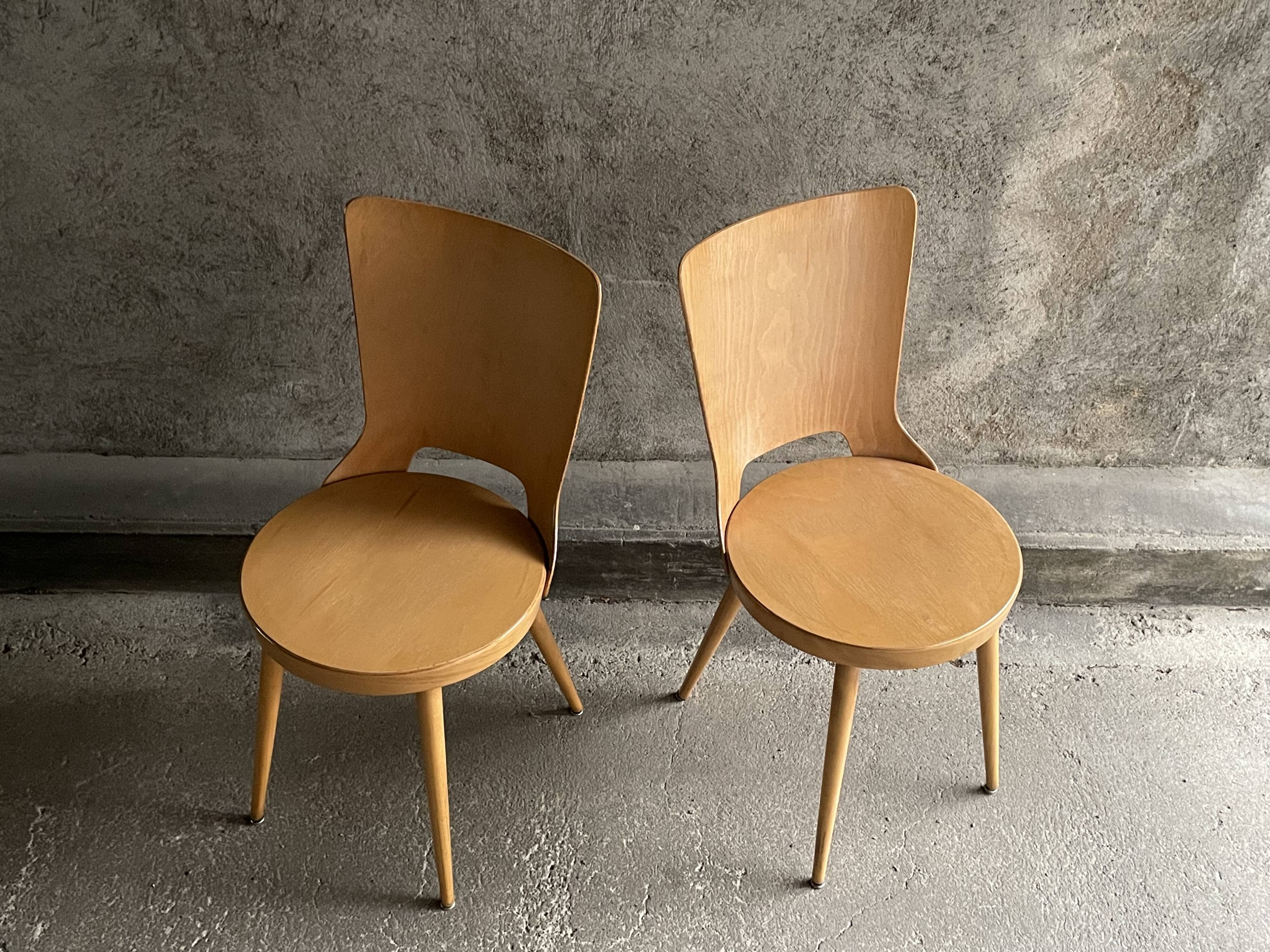 Pair of Dove model bistro chairs