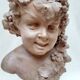 Buste de Bacchus enfant en terre cuite
