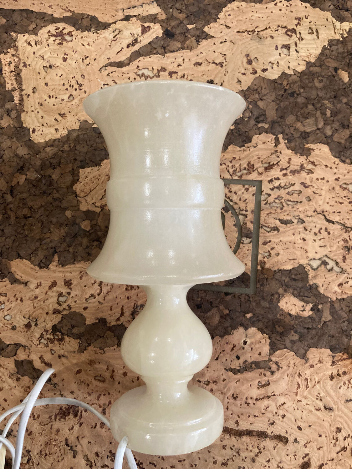 Lampe en albâtre vintage