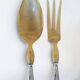Silver-plated salad servers