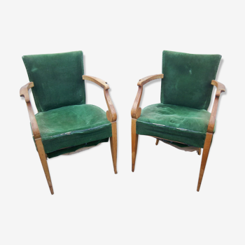 Pair of chairs art deco bridge
