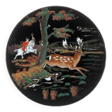 Large Longwy enamel dish