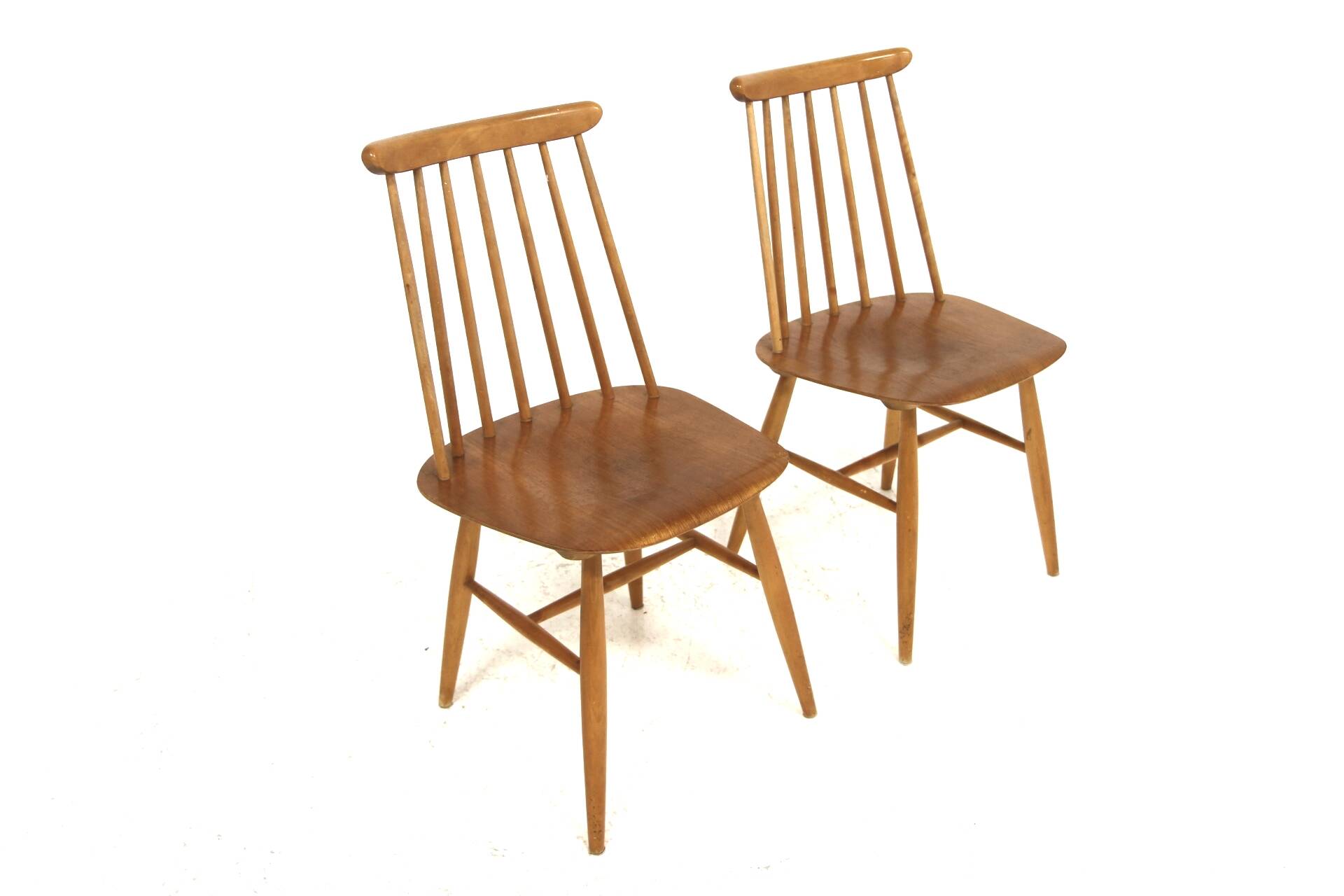 Set of 2 Scandinavian "Pinnstol" chairs, Edsbyverken, Sweden, 1960