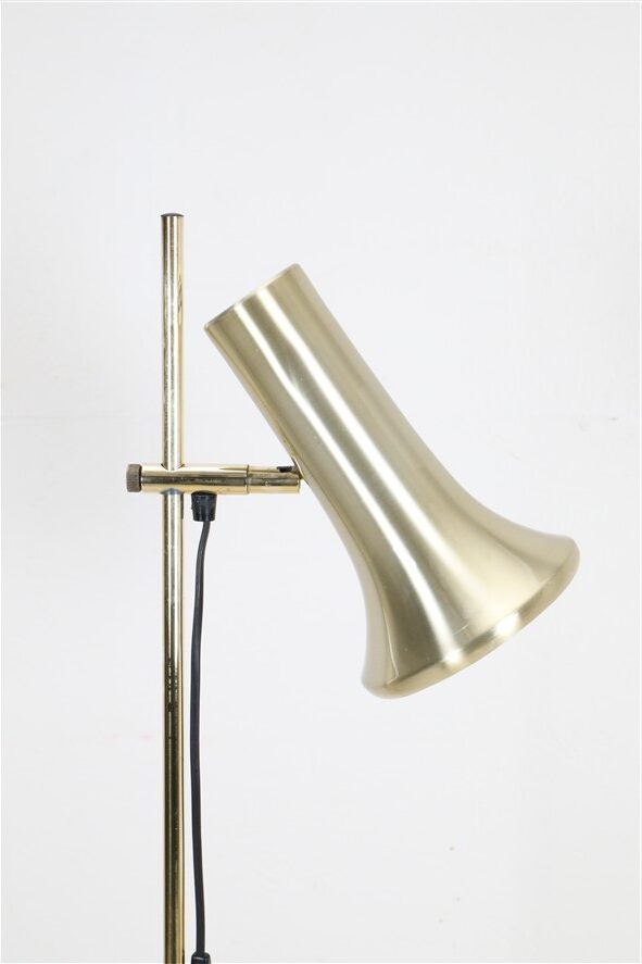 Mid-century Dansa lamp / reading / floor lamp / brass / gold / Danish modern design / 1970s