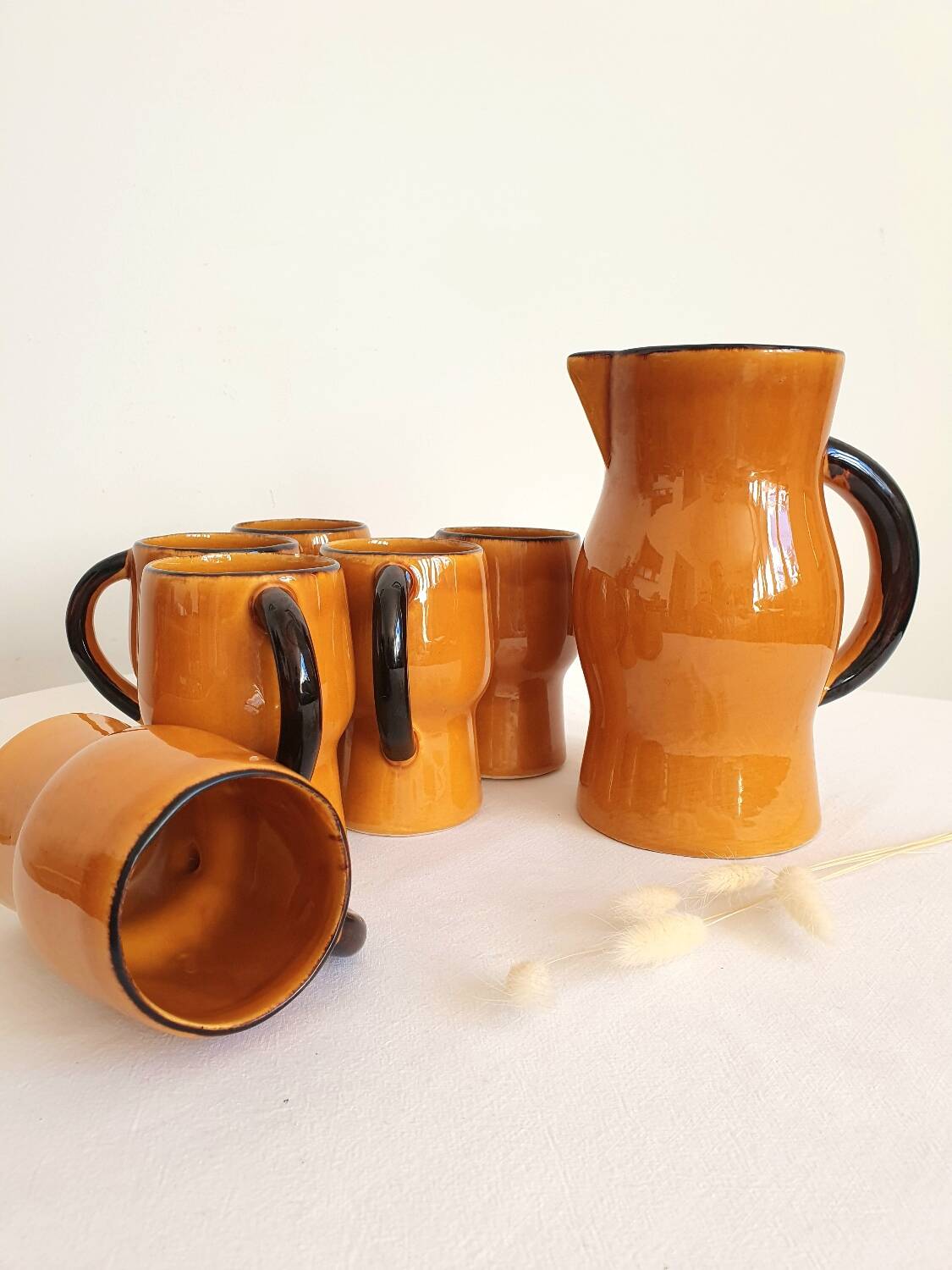 Vintage Vallauris ceramic service