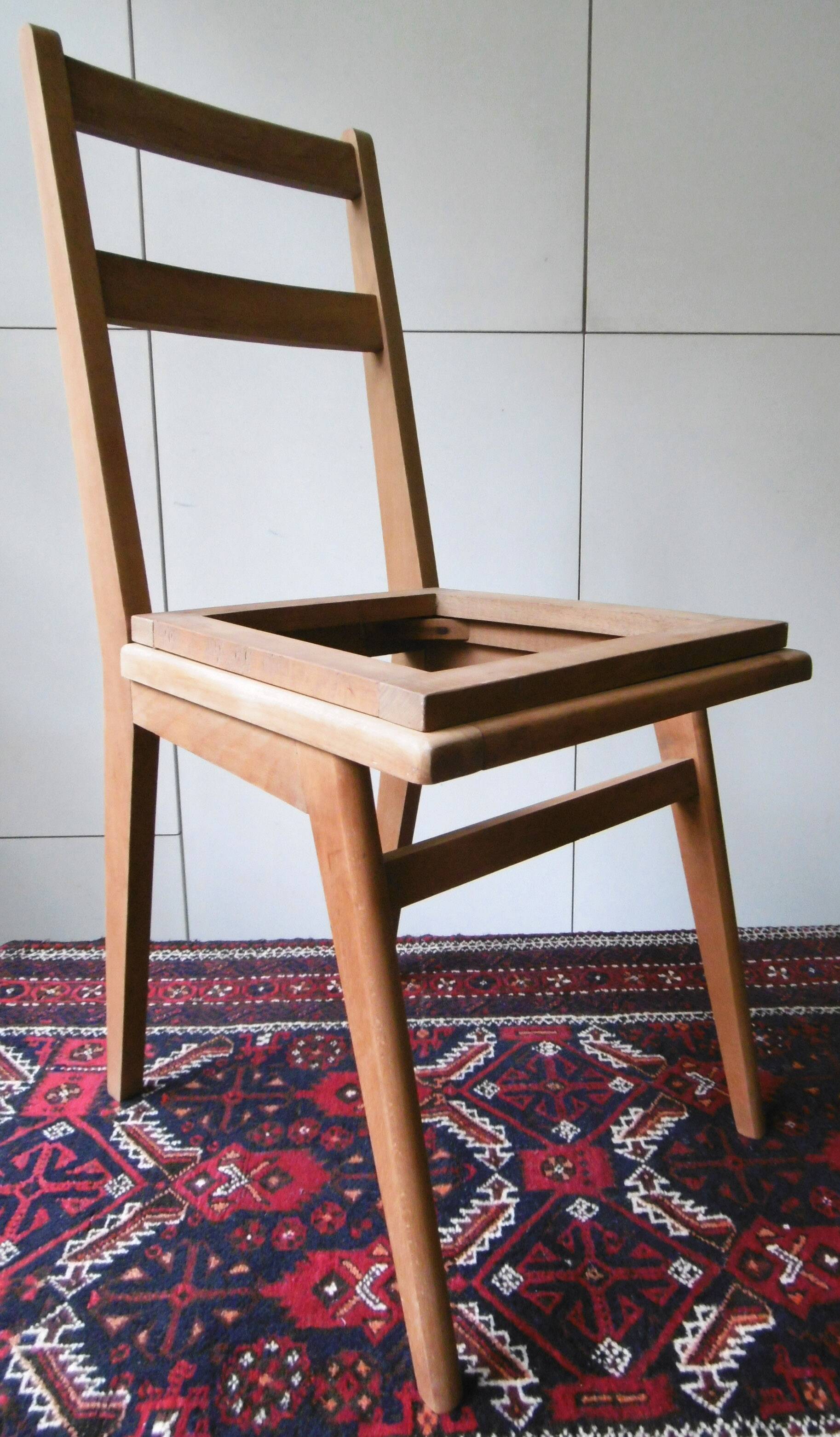 Pair of chairs 50-60 to upholster and skate