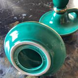 Pair of numbered ceramic candlesticks