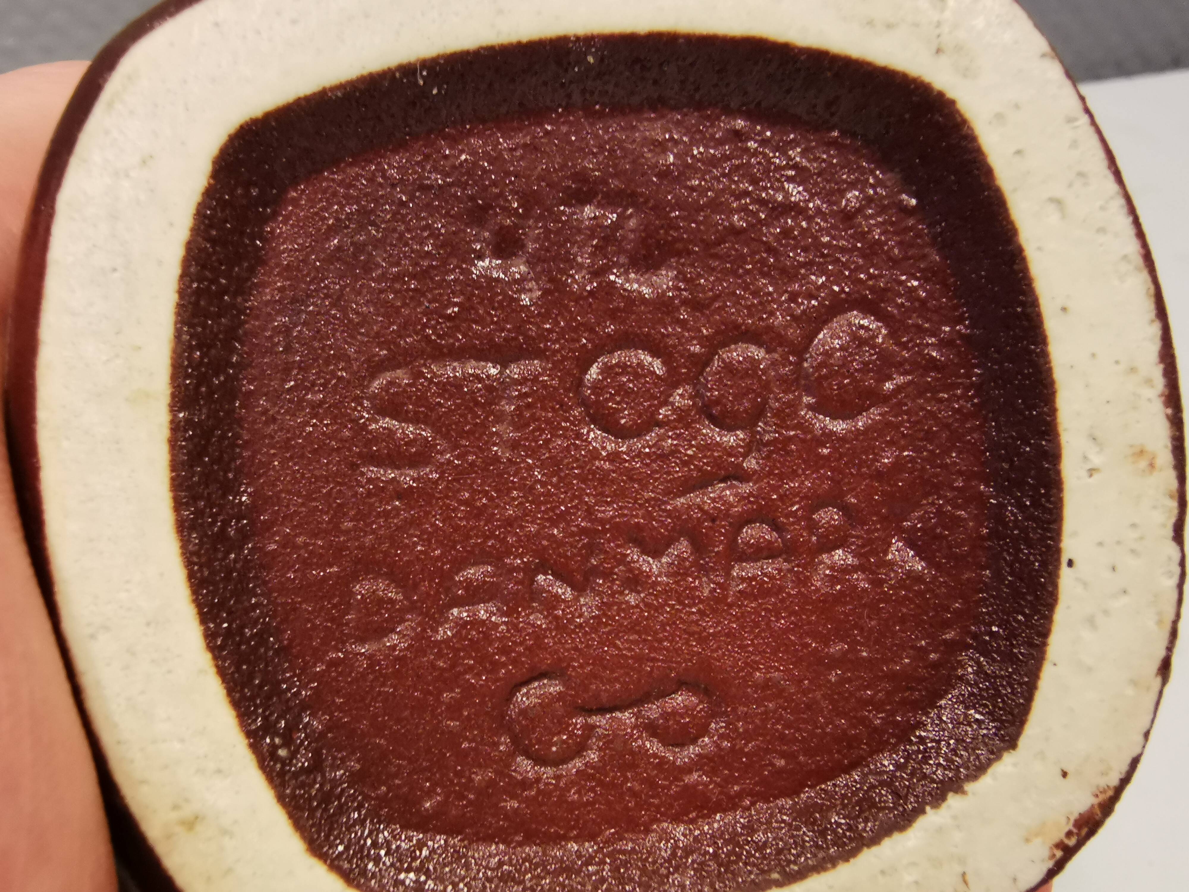 Vase in several shades of blue, from Danish stogo art pottery