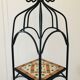 Etagère en fer forgé et mosaïque