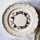 Assiettes plates Salins France
