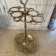 Art Nouveau style solid brass umbrella stand