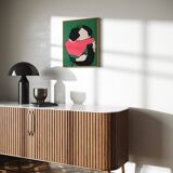 Unique original figurative painting 65x54cm