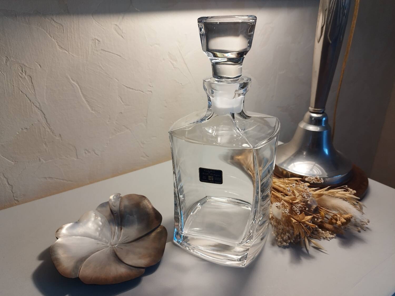 Crystal whiskey decanter