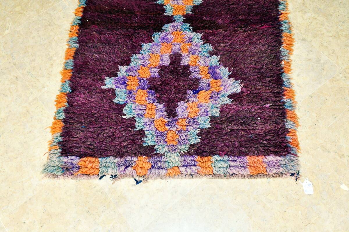 Vintage Berber hallway rug