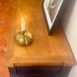 Console Louis XVI Oxford Navy – Meuble peint à la main vintage