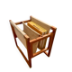 Vintage wooden magazine rack