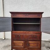 Buffet cabinet in oak with 4 doors and 1 drawer from the 18th century