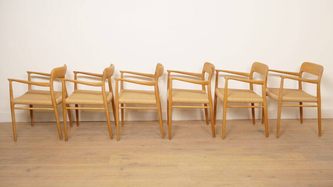 6 x Niels Otto Moller dining chairs | Model 56 | Oak | Restored
