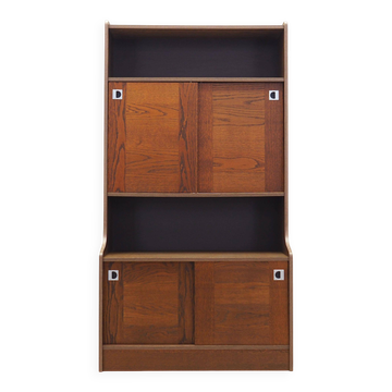 Oak bookcase, Danish design, 1970s, production: Denmark