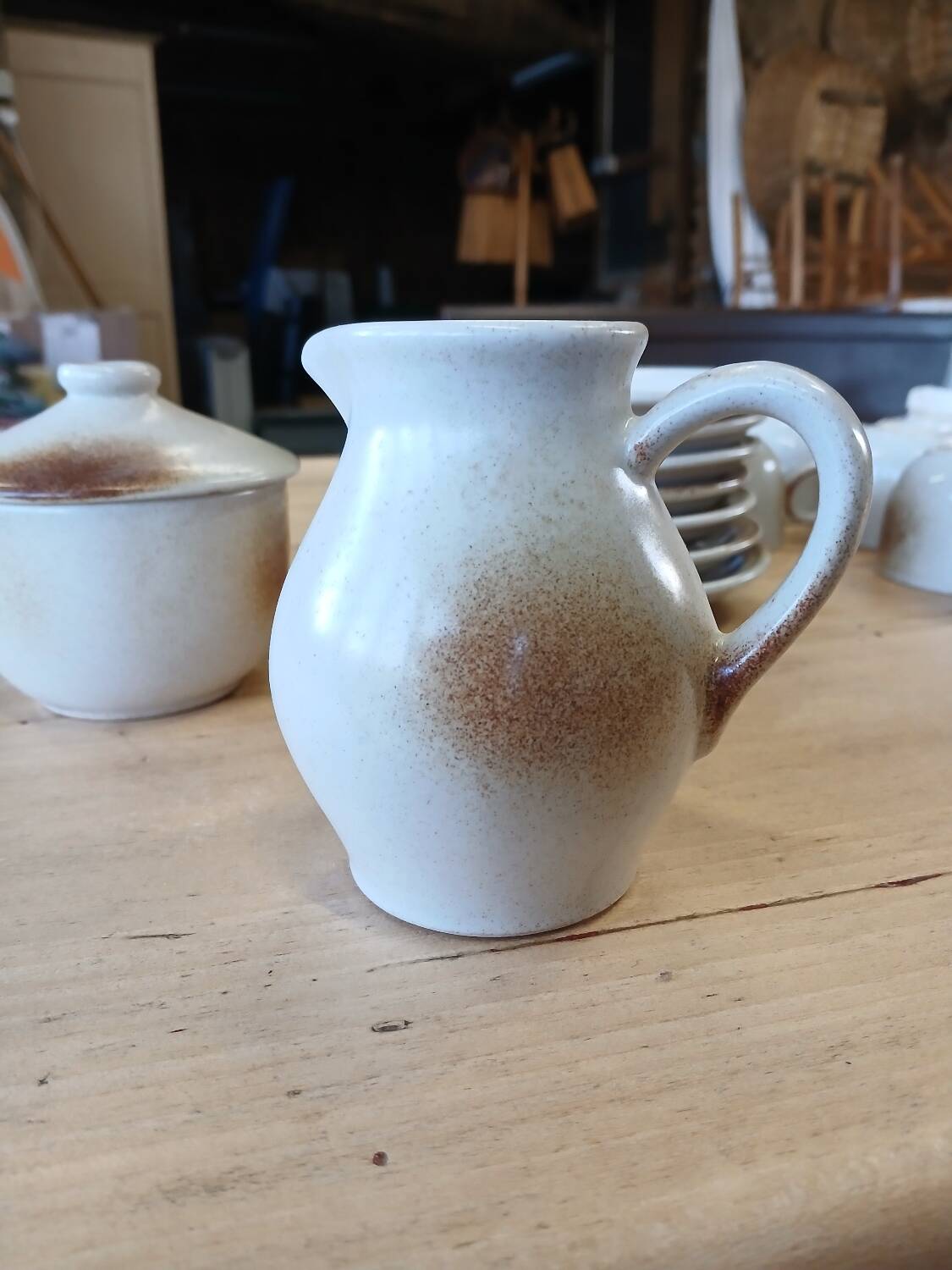 Antique stoneware coffee service