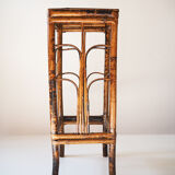 Pair of bamboo and vintage rattan harnesses