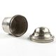 Eclectic pill box, silver-plated brass, Bronowski, Poland, 19th century