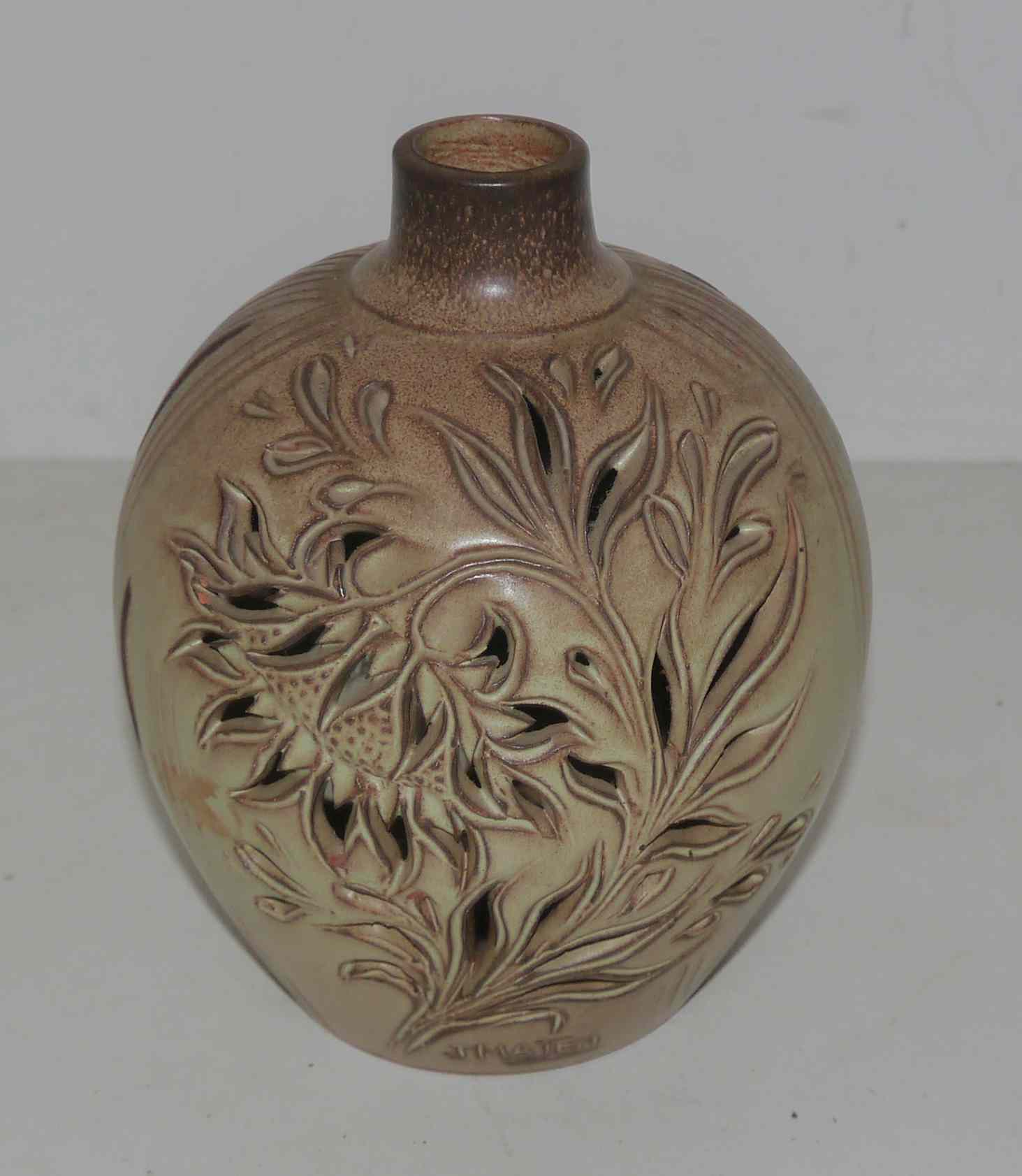 Lamp foot or night light vintage J Mateo Vallauris stoneware