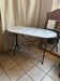 Table de bistrot en marbre